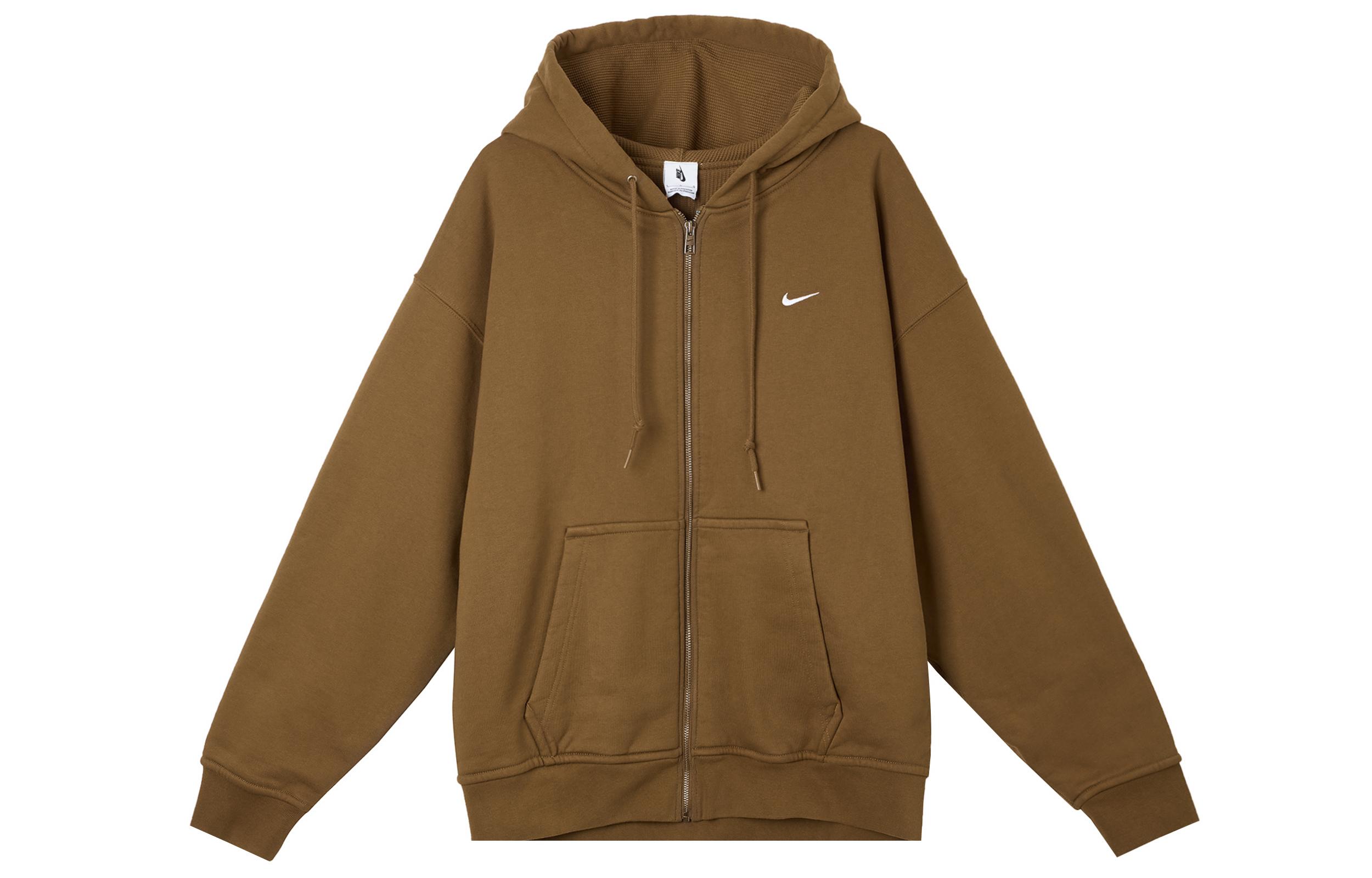 Nike Solo Swoosh Jackets & Coats Men s Light British Umber FZ1165-281 XXL