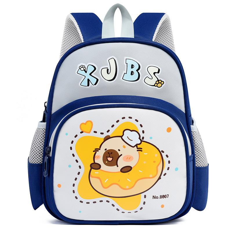 

Новый детский школьный рюкзак милый медведь аксессуары для выхода маленький рюкзак детский сад мультяшный рюкзак мода темно-синий