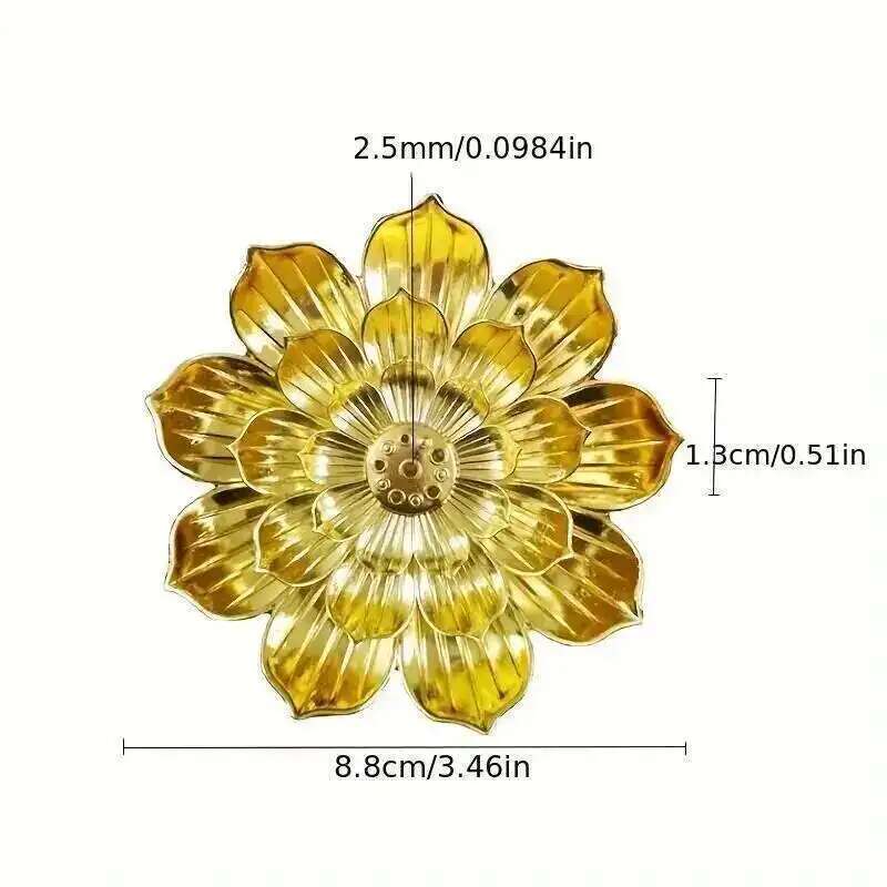 Metall Zen Lotus Buddha Rökelsebrännare Rökelsespridare Rökelsepinnhållare Rökelsekar Buddhistisk Aromaterapi Användning På Kontor Tehuset