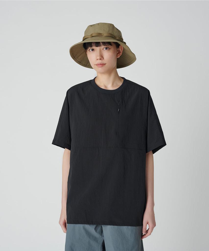 Snow Peak Breathable Quick Dry T-Shirt, Black, Size Small, Unisex, for Men and Women