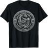 Nordic Dragon Mythical Viking Runes Tribal Celtic Dragon T-Shirt