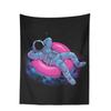 Space Skateboarding Astronaut Tapestry  Unique Cosmic Design Perfect for Bedroom Decor Large Wall Hanging Artwork