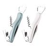 3 in 1 Wine Opener, Portable Beer Cap Lifter And Foil Cutter, Lever Corkscrew with Non Slip Handle, Stainless Steel Worm, Kitchen Bar Tool