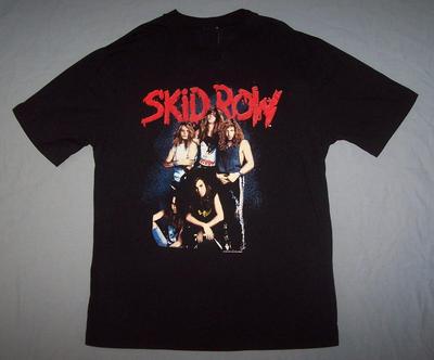 Vintage 1989 Skid Row Tour  Guns N’ Roses Mötley Crüe Poison Warrant Kix Unisex T-Shirt
