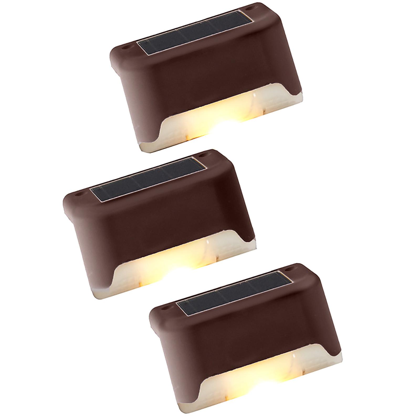 

Солнечная лампа для лестницы, Водонепроницаемая лампа для двора, Декоративный настенный светильник, Перила, Лестница Лестница Лампа One Size коричневый