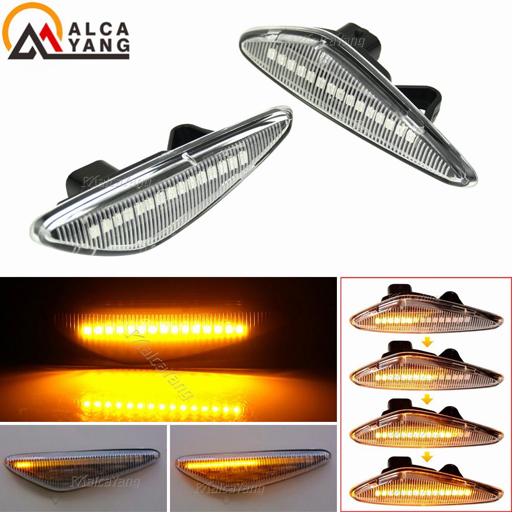 For Mazda MX-5 RX8 08-12 6 Atenza GH 10-13 5 Premacy CW Fiat 124 Spider LED Dynamic Turn Signal Side Marker Light Blinker Light