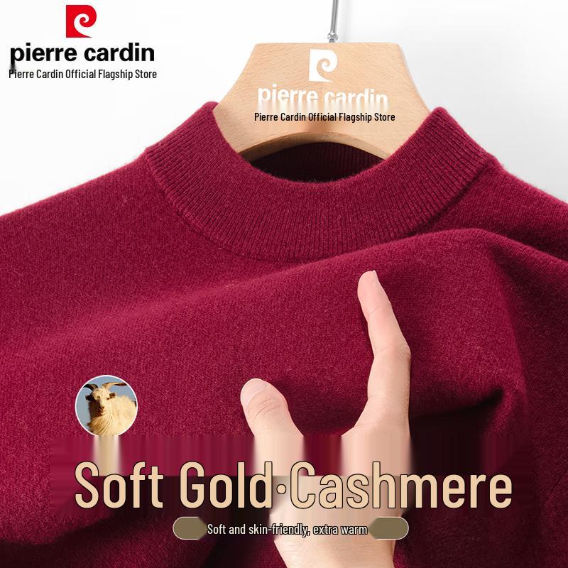 Pierre Cardin Men's Pure Cashmere Half-Turtleneck Sweater