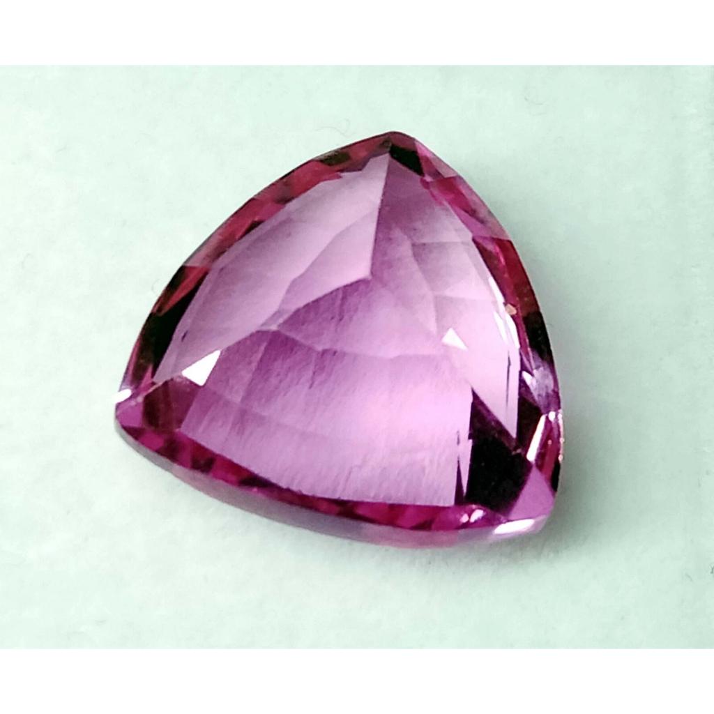 Natural Pink Sapphire 12-13 Ct Trillion Cut Certified Stunning Loose Gemstone
