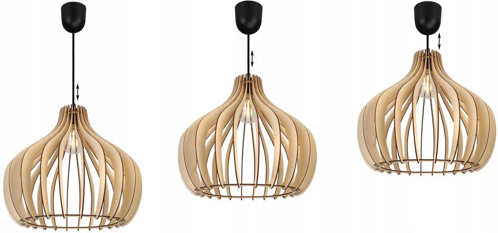 MODERN WOODEN LED CEILING HANGING LAMP