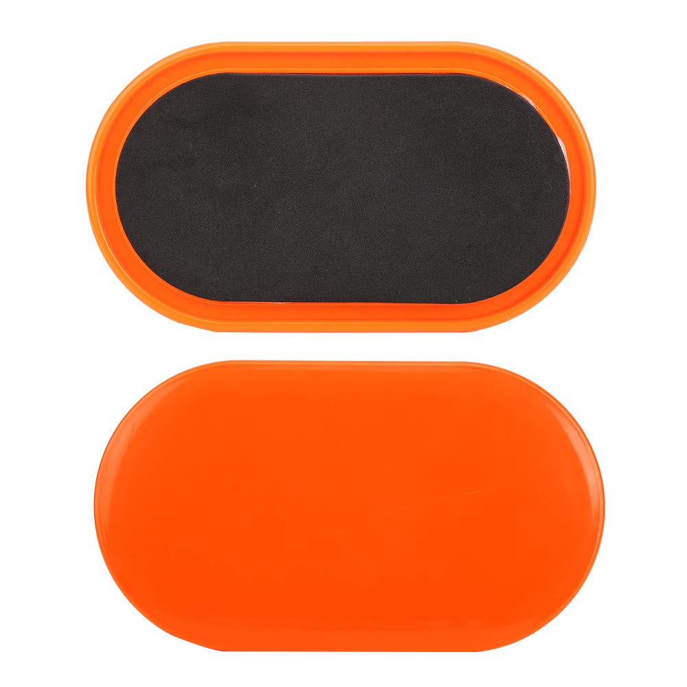 Yosoo Slide Disc Fitness Sliding Plate Sports Abdominal Exercise Equipment for Stretching Strength and Core Exercise 2-Piece (Yellow)