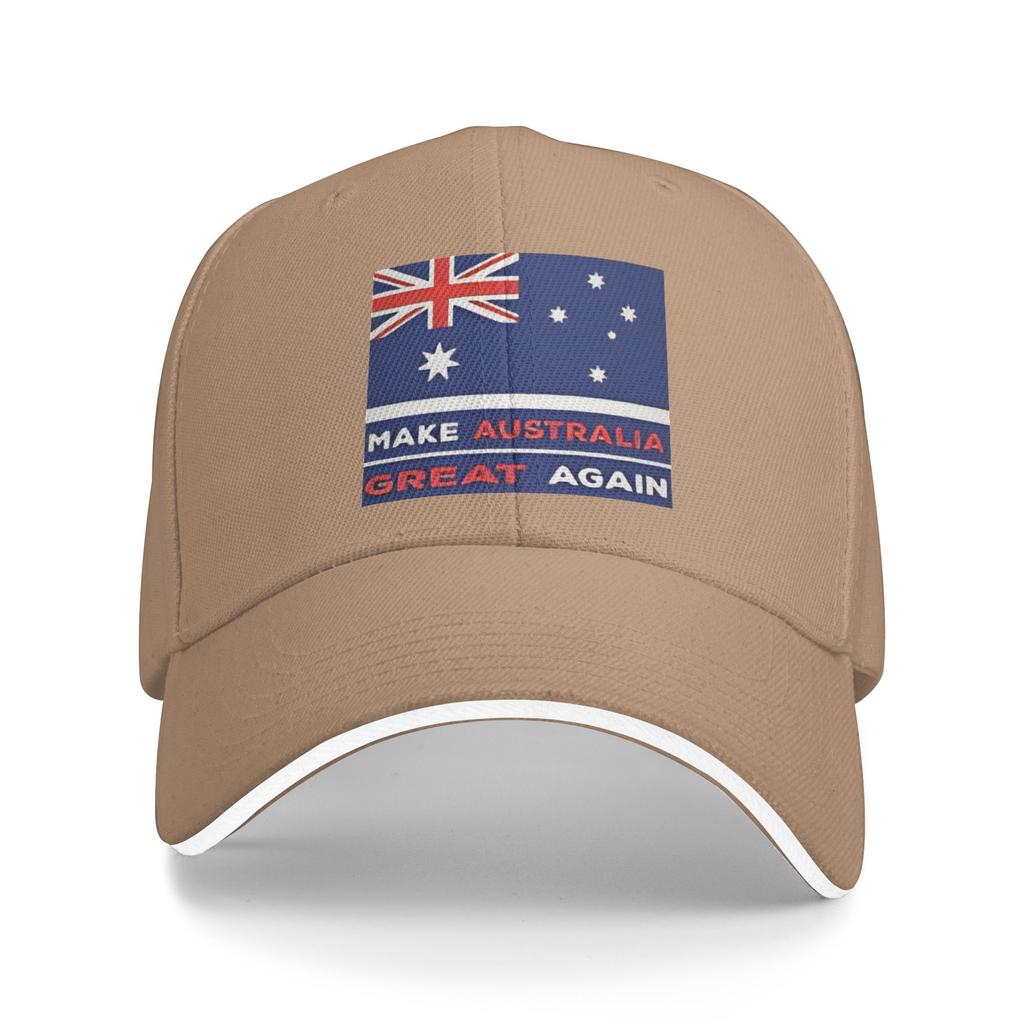 Make australia great again Casual Baseball Cap Summer  Trucker Hat Adjustable Tennis Skate Snapback Cap Men Baseball Caps
