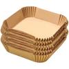 Air Fryer High-Temperature Resistant Oil-Absorbing Paper Pads - Food Grade Round & Square Baking Sheets.
