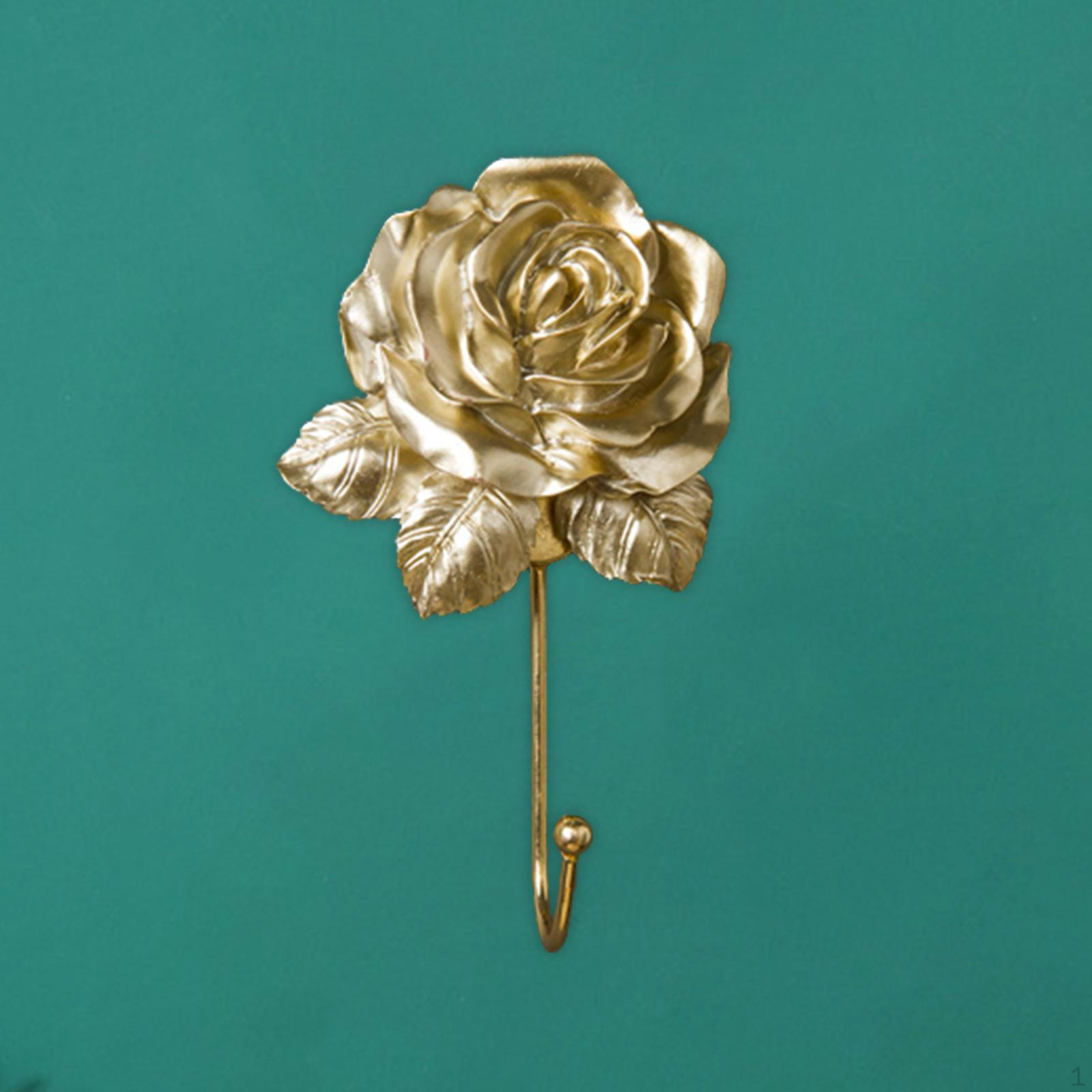 

Роза Крючок Шляпа Пальто Смола Стена Современная Вешалка Для Полотенец Для Ванной Комнаты Дверь Одежда для золотой