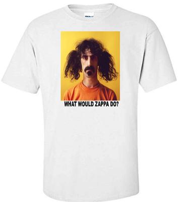 "FRANK ZAPPA WWD?" MUSIC LEGEND WHITE T-shirt