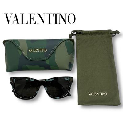 Used [Excellent Condition] Valentino Sunglasses Camouflage Pattern V656SC