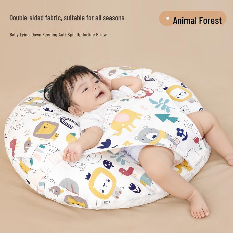 Newborn Anti-Reflux Incline Pillow: Spit-Up & Choking Prevention Nursing Pad
