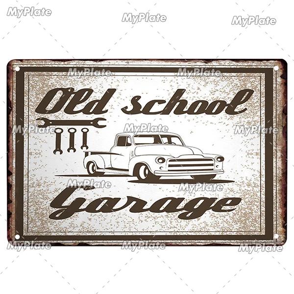 Hot Rod Garage Vintage Metal Sign Tin Sign Vintage  Decoration Plaque Home Wall Decor Bar Sign Home Decor Poster Drop Shipping
