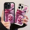 JT403 Pink Cat Cute Animals for iPhone 17 16 15 14 13 12 Pro Max Samsung S26 S25 Ultra A17 A07 A56 A16 Xiaomi 15T 13T Redmi 15c 14C Soft Case