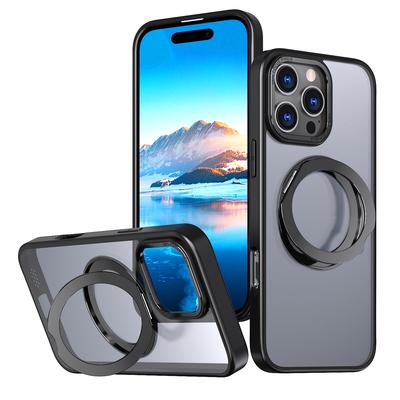 IPhone16 Cep Telefonu Kılıfı için Dönen Stand Magsafe Manyetik Emiş Apple 15ProMax Pivot Kılıf