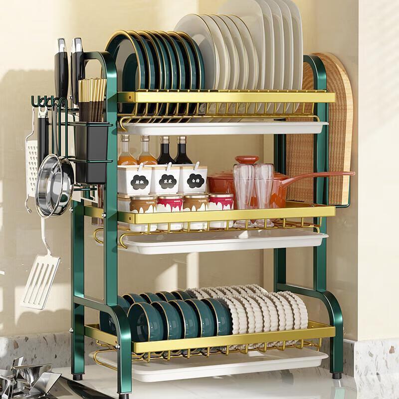 3-Tier Kitchen Countertop Dish Drying Rack