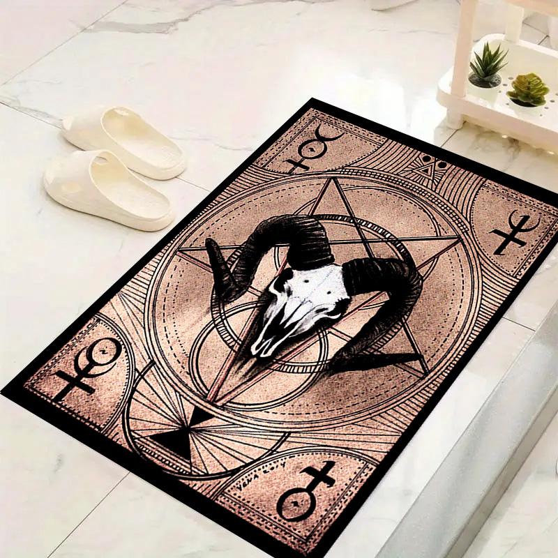 Skull Satan Carpet Rug for Living Room Bedroom Home Sofa Decoration,Kids play Non-slip Floor Mat