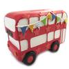 Les Trésors De Lily [M7749] - Tirelire résine 'Bus Anglais' rouge (2 étages) - 12x9x6 cm