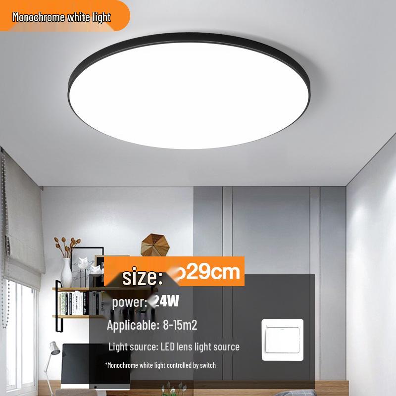 Round Waterproof LED Ceiling Light for Kitchen, Bathroom, Bedroom, Balcony, or Corridor