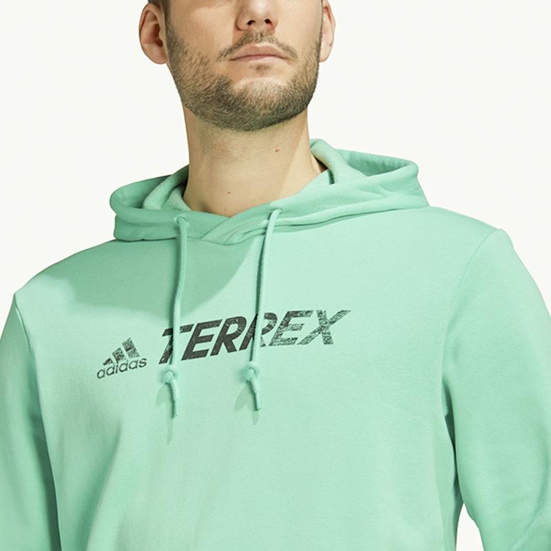Adidas Terrex Casual Sport Hoodie Men Hoodies Emerald-Green GN9971