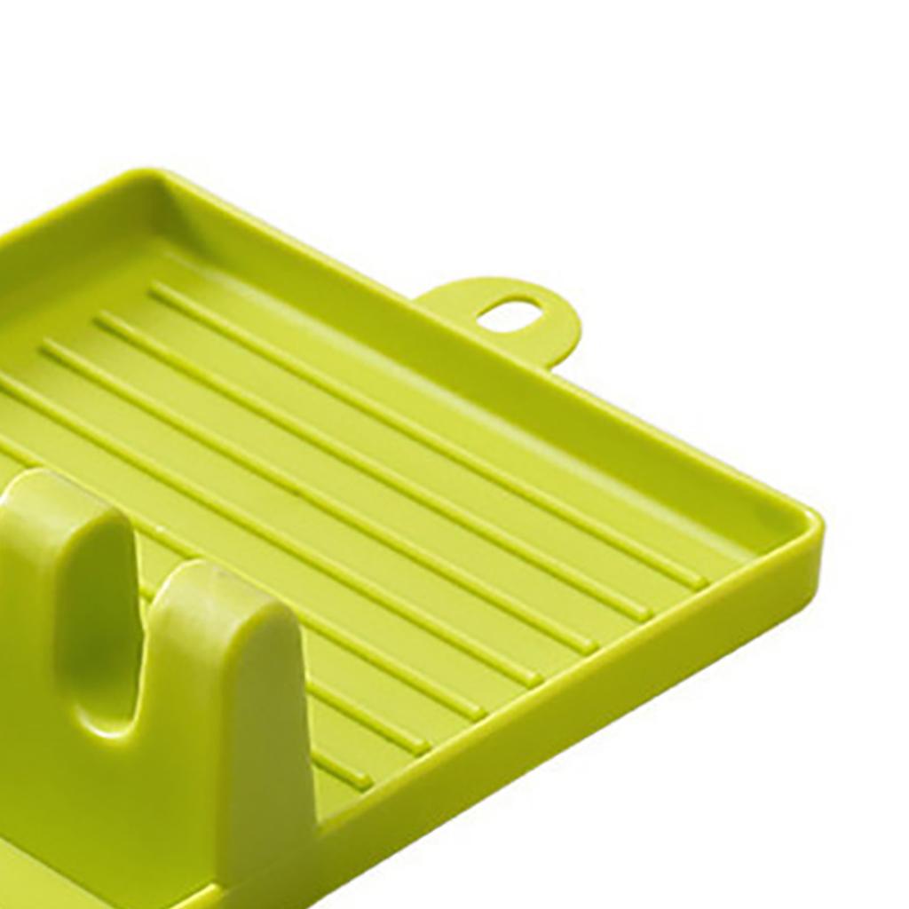 Utensil Spoon Rest Versatile Space Saving Spatula Ladle Pot Lid Holder Stand Rack for Kitchen Stove Top