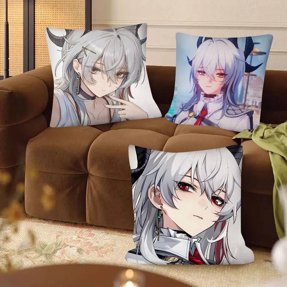 1pc Game Anime Zani Wuthering Waves Pillow Case Fashion Square Pillowcase Bedroom Sofa Room Ins Decoration Leisure
