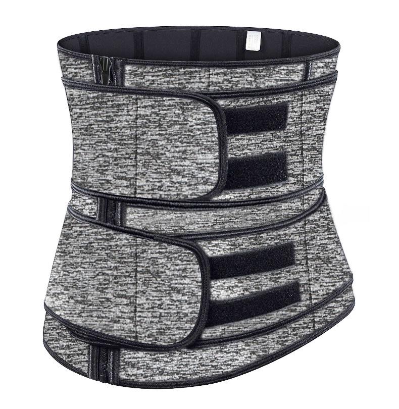 Women's Slimming Waist Trainer with Heated Double Belt & Hip Lift Zipper