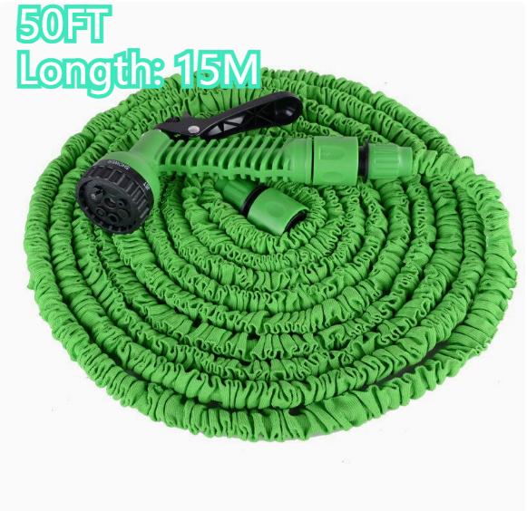 50/75FT High-Pressure Car Wash Gun & Retractable Hose Set, Home Car Garden Multi-Function Watering Tool