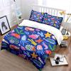 Marine Life-Themed Decorative Set Exquisite three-piece bedding set gift for kids and adults