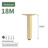 Adjustable Gold/Black Furniture Legs: Aluminum Alloy Support Feet for Bathroom Cabinets and Sofas