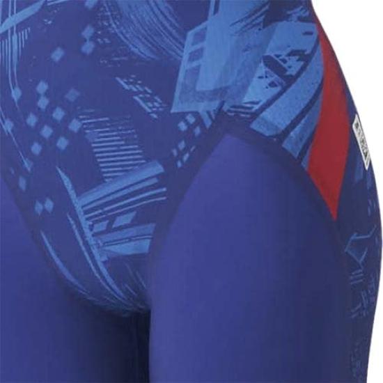 Mizuno GX SONIC V ST Racing Half Suit Size FINA Swimming Approved Women's (N2MG0701), Blue, XL, (International Federation)