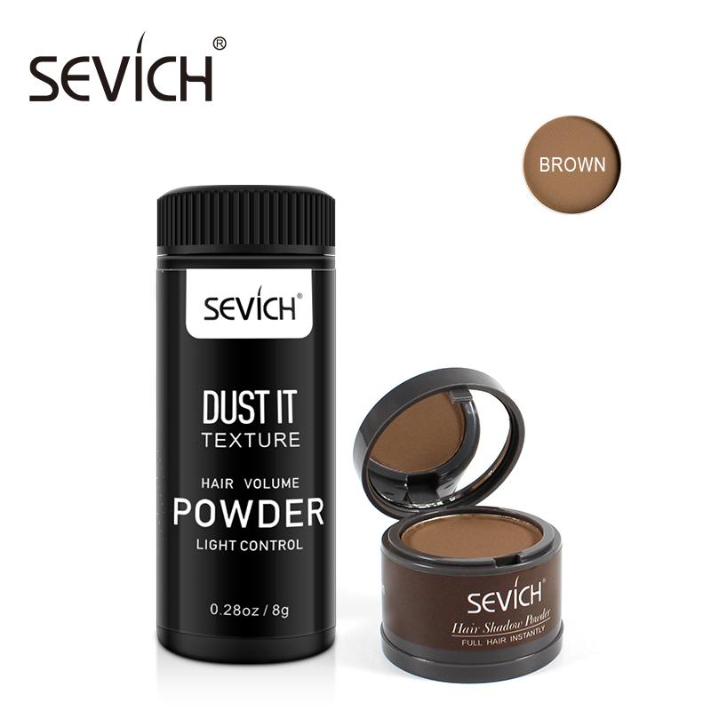 

Sevich 4g Magical Fluffy Hairline Powder Hair Line Shadow + Hair Volume Powder 8g Volume UP Hair Styling Powder Unisex коричневий