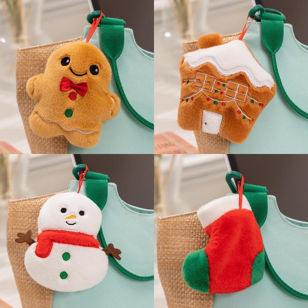 Plush Christmas Tree Hanging Ornament Xmas Gingerbread Doll Pendant Decor Home