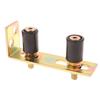 1Set Guide Wheel Patio Door Track Guide Rollers Sliding Door Guide Rollers With L-Pillar Bracket Adjustable Double Nylon Rollers