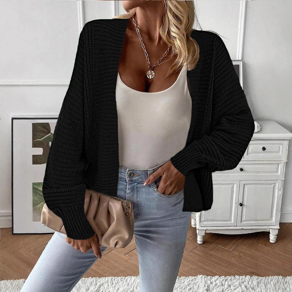 Women's Long-sleeved Knitted Cardigan Sweater Jacket