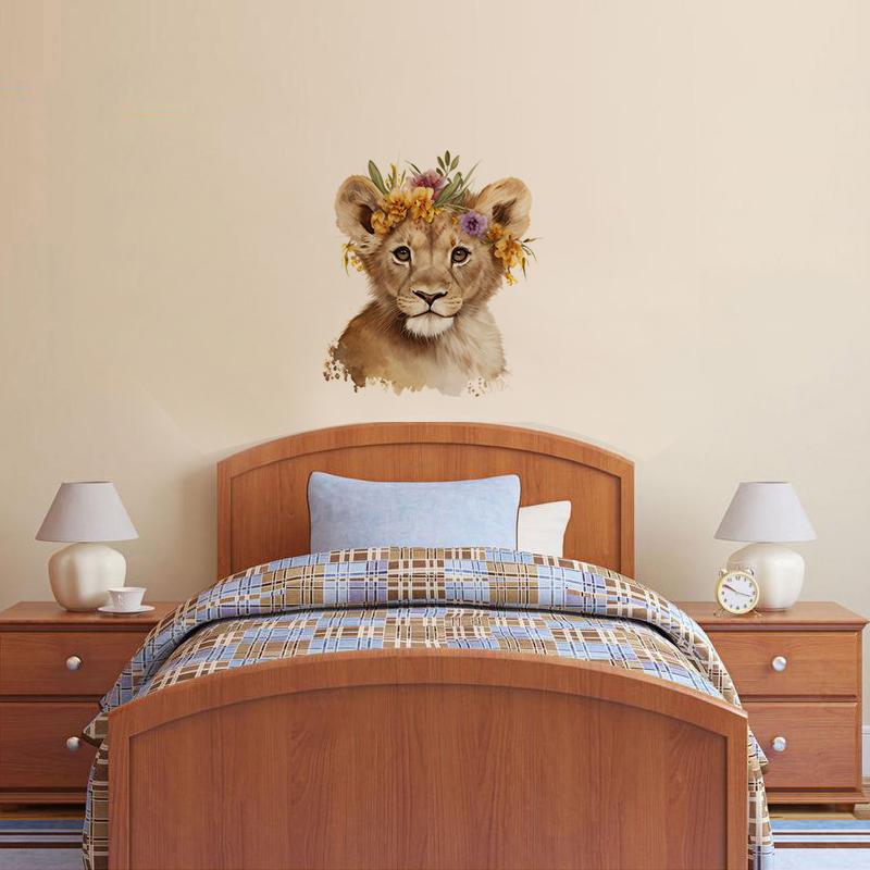 T787#Boho Animals Wall Sticker Kids Room Background Home Decoration Mural Living Room Wallpaper Funny Decal