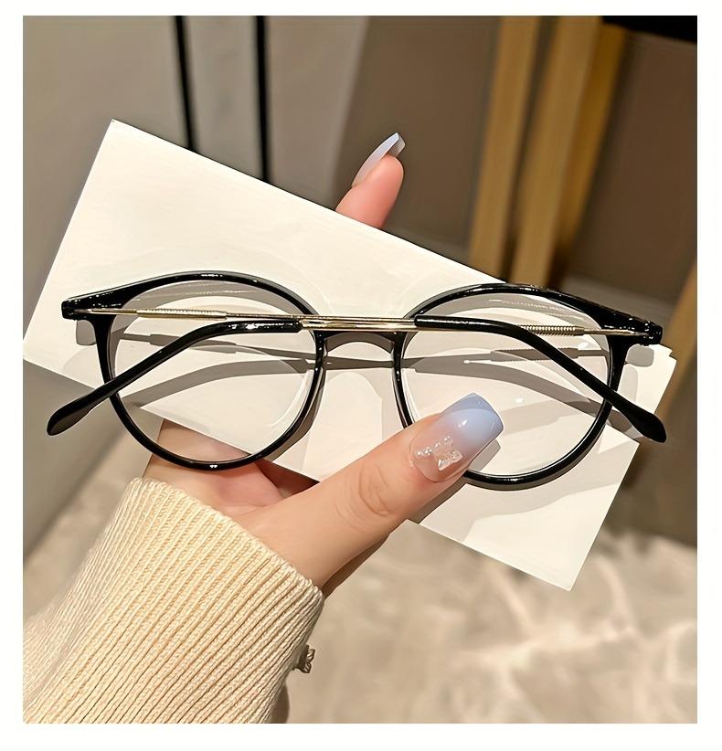 Blue Light Blocking Glasses Retro Oval Frame Clear Lens Computer Glasses Spectacles for Women Men