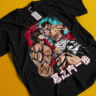Baki The Grappler T-Shirt Baki Hanma Tshirt Yujiro Shirt Fighting Jack Biscuit