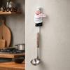 Kitchen Wall Hook Cute Chef Shape Hook, Strong Resin No Punch Bearing Capacity Adhesive Backing Decorative for Home Hang Utensils Dishcloths