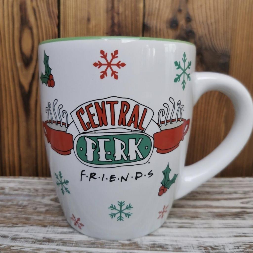 Friends Central Perk Ceramic Coffee Mug Classic TV Show Merchandise Novelty Tea Cup for Fans Home Office Gift