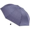Tiangtang 33641E Kids' Manual Three-Fold Plaid Umbrella, Black