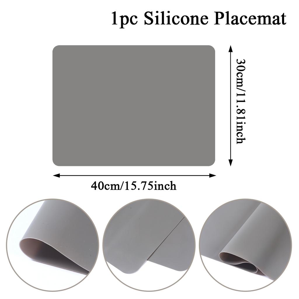 40x30cm Lebensmittelqualität Silikon Wasserdichtes Tischset Wärmedämmung Rutschfestes Waschbares Tischset Für Die Abtropfmatte In Der Küche