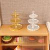 Three-layer Mini Dessert Cake Stand Non-toxic Dollhouse Model Cake Stand Miniatures  Birthday Gift