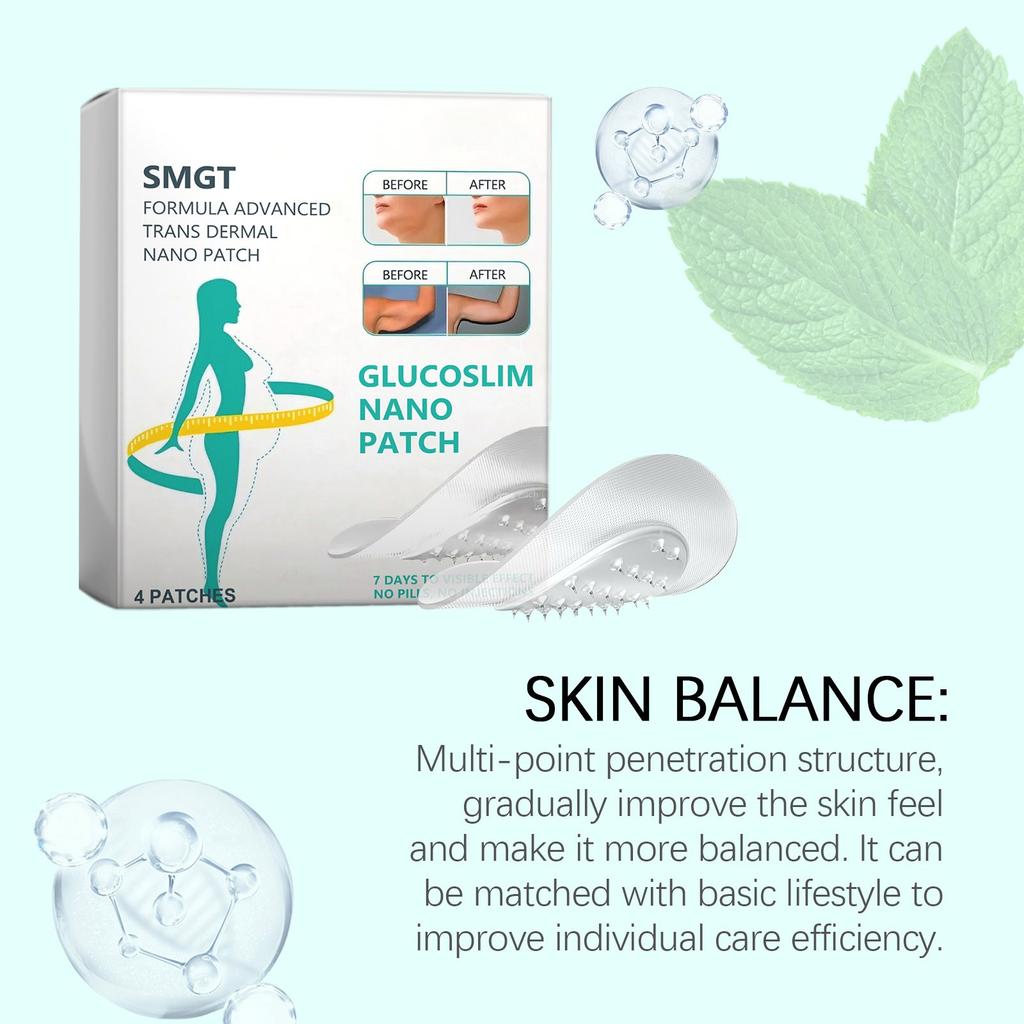 Nano Micro Needle Plaster, Slimming Micro Needle Plaster, Firming Line Improvement Skin Care Patch (4pcs/1box)