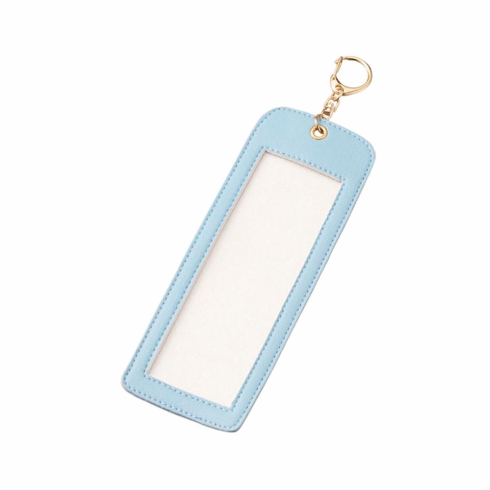 

PU Leather PU Leather Keychain Korean Style DIY Photo Clip Trendy Pet Photo Keychain Pet Photo синий