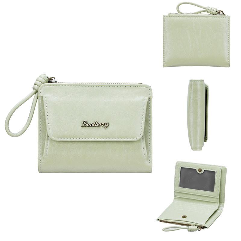 Baellerry Women Fashion Short Wallets Classic Casual Zipper Coin Purse Artificial Leather Card Holder GZW